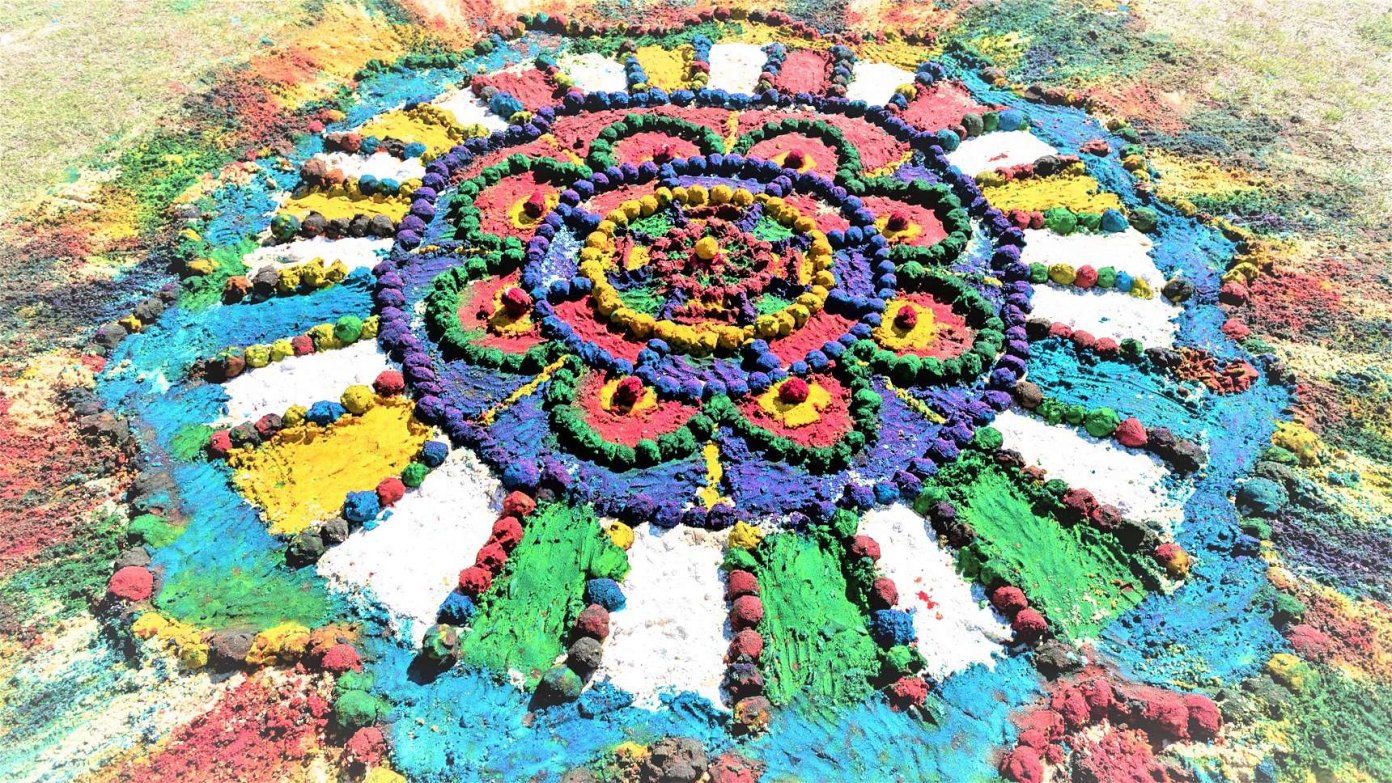 Walangari sand painting   - Gai-mariagal Festival 2025 - Sydney Northern Beaches